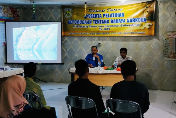 BNN Kota Banda Aceh menjadi Pemateri Pada Pelatihan Kepemudaan Gampong Neusu Jaya