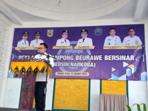 Walikota Banda Aceh dan Kepala BNNP Aceh Deklarasi Gampong Beurawe Bersinar