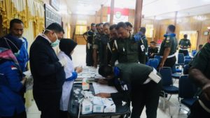 Tangkal Penyalahgunaan Narkoba, BNN Kota Banda Aceh Tes Urine Personel POMDAM Iskandar Muda