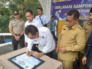 Walikota Banda Aceh dan Kepala BNNP Aceh Deklarasi Gampong Beurawe Bersinar