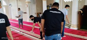 BNNK Banda Aceh bersih-bersih Mesjid, Peduli Kesehatan dan Cegah Corona