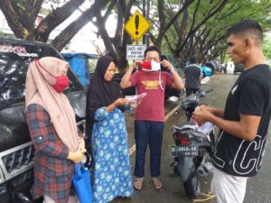 Dukung Perwal, BNN Banda Aceh Bagikan Masker Gratis