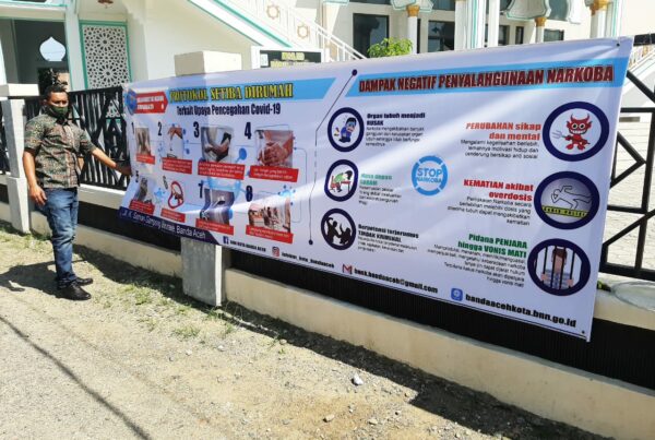 Diseminasi Informasi Pencegahan Covid-19 di Gp. Neusu Aceh