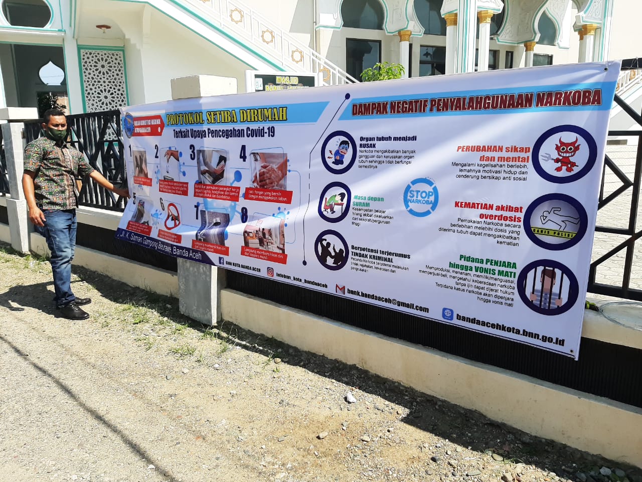 Diseminasi Informasi Pencegahan Covid-19 di Gp. Neusu Aceh Diseminasi Informasi Pencegahan Covid-19 di Gp. Neusu Aceh