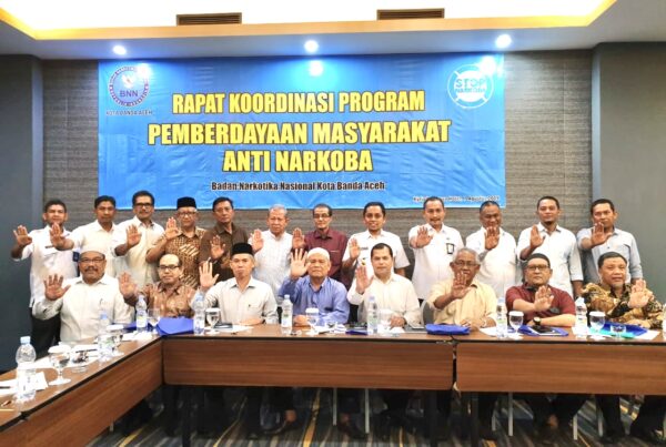 Bahas Reusam Anti Narkoba, BNN Banda Aceh Gelar Rakor Tuha Peut