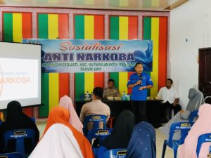 Awal Tahun Baru BNN Kota Banda Aceh Sosialisasi P4GN Bagi Masyarakat Merduati