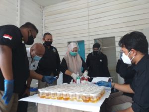 BNNK Banda Aceh Sosialisasi P4GN dan Tes Urine Bagi Karyawan PT. Sumber Mitra Jaya