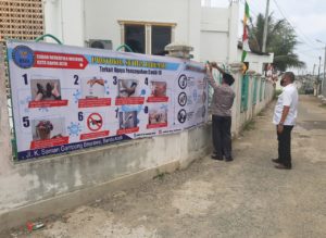 BNNK Banda Aceh Sebar Informasi P4GN dan Pencegahan Covid-19 di Gampong Emperom