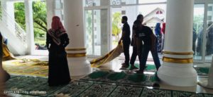 BNNK Banda Aceh bersih-bersih Mesjid, Peduli Kesehatan dan Cegah Corona