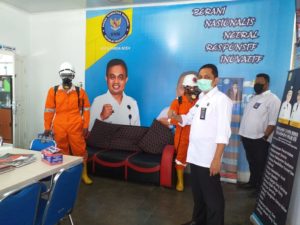 Penyemprotan Disinfektan di Kantor BNN Kota Banda Aceh