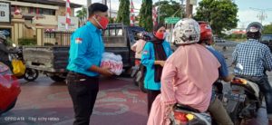BNNK Banda Aceh Bagikan Masker Gratis Bersama Duta Anti Narkoba