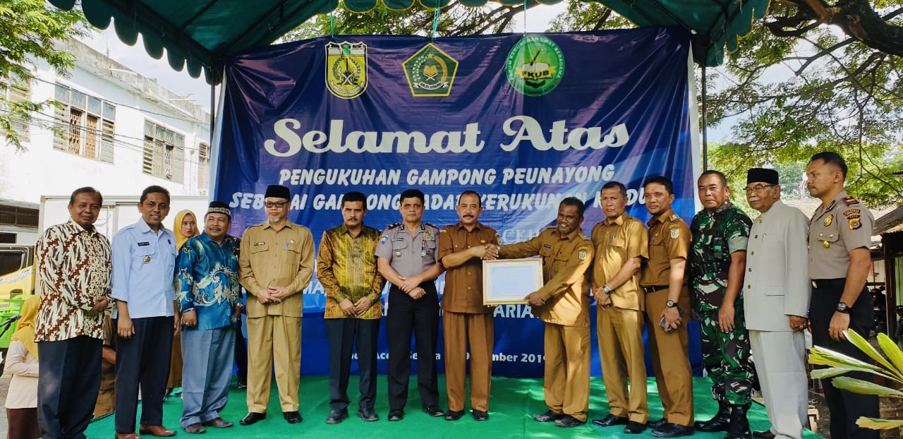 Kepala BNN Kota Banda Aceh Apresiasi Peunayong Gampong Kerukunan Kepala BNN Kota Banda Aceh Apresiasi Peunayong Gampong Kerukunan