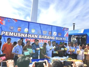 Kepala BNN RI Musnahkan Ratusan Ribu Gram Narkotika di Banda Aceh