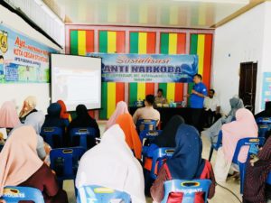 Awal Tahun Baru BNN Kota Banda Aceh Sosialisasi P4GN Bagi Masyarakat Merduati