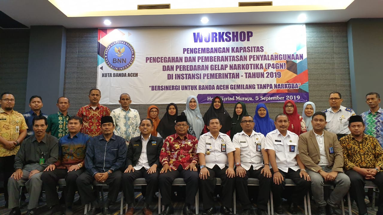 BNN Banda Aceh Gelar Workshop P4GN, Instansi Pemerintah Kota Siap Bersinergi BNN Banda Aceh Gelar Workshop P4GN, Instansi Pemerintah Kota Siap Bersinergi