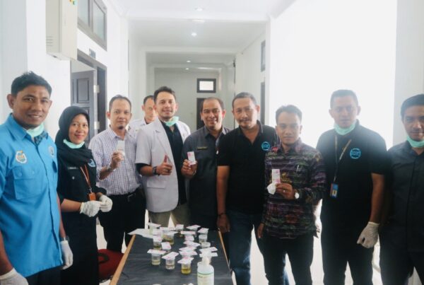 BNN Kota Banda Aceh Tes Urine Puluhan Pegawai KIP Banda Aceh