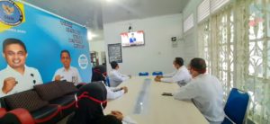 Pejabat dan Staf BNNK Banda Aceh Memperingati Hari Lahir Pancasila Via Daring