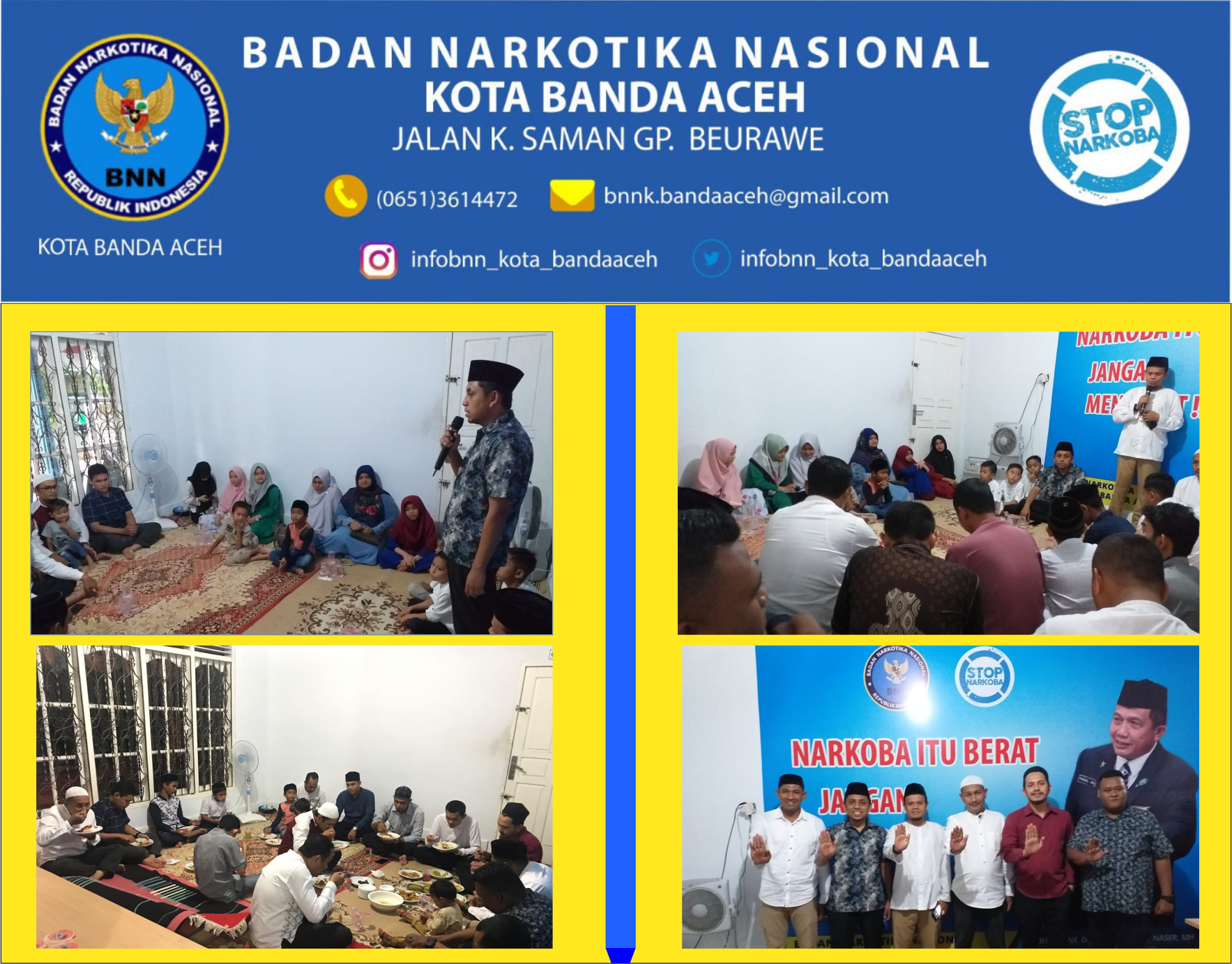 BNN KOTA BANDA ACEH MELAKSANAKAN KEGIATAN BUKA PUASA BERSAMA BNN KOTA BANDA ACEH MELAKSANAKAN KEGIATAN BUKA PUASA BERSAMA