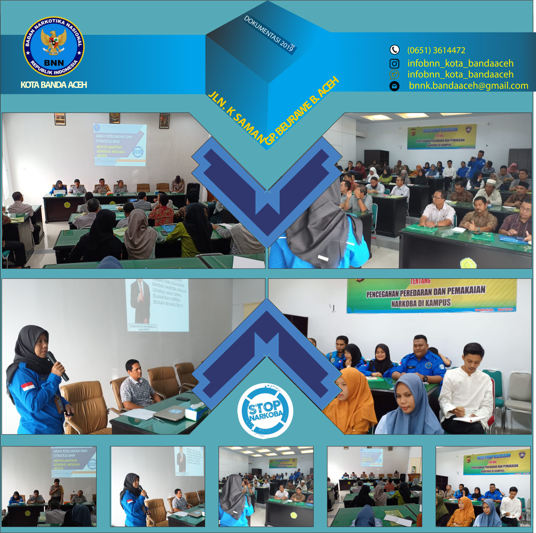 BNN Kota Banda Aceh Sinergi dengan Polresta Banda Aceh dalam Giat Pencegahan Peredaran dan Pemakaian Narkoba di Kampus. BNN Kota Banda Aceh Sinergi dengan Polresta Banda Aceh dalam Giat Pencegahan Peredaran dan Pemakaian Narkoba di Kampus.