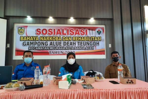 BNNK Banda Aceh Sosialisasikan Bahaya Narkoba dan Pentingnya Rehabilitasi kepada Remaja Gampong Alue Deah Teungoh