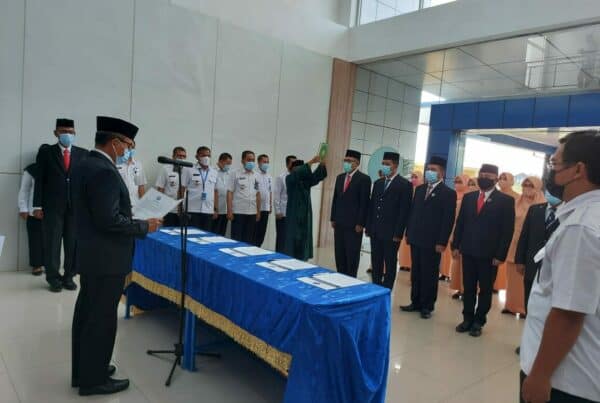 Kepala BNN Aceh Lantik Pejabat Struktural di Lingkungan BNN Kab/Kota Provinsi Aceh