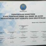 Komitmen wujudkan Wilayah Bebas Korupsi dan Birokrasi Bersih Melayani, BNNP Aceh gelar apel pencanangan Pembangunan Zona Integritas