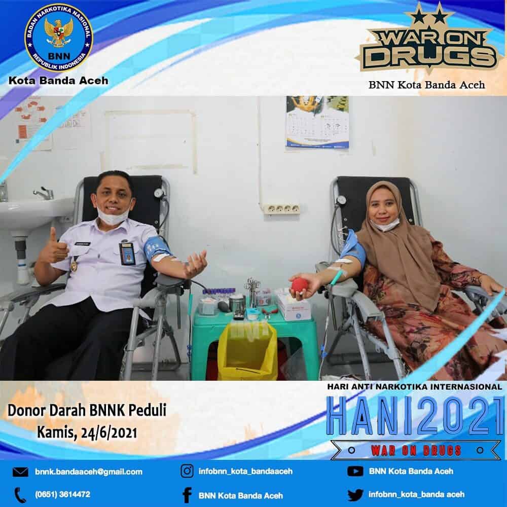 Menyambut HANI, BNN Kota Banda Aceh Kumpulkan 26 Kantong Darah Menyambut HANI, BNN Kota Banda Aceh Kumpulkan 26 Kantong Darah
