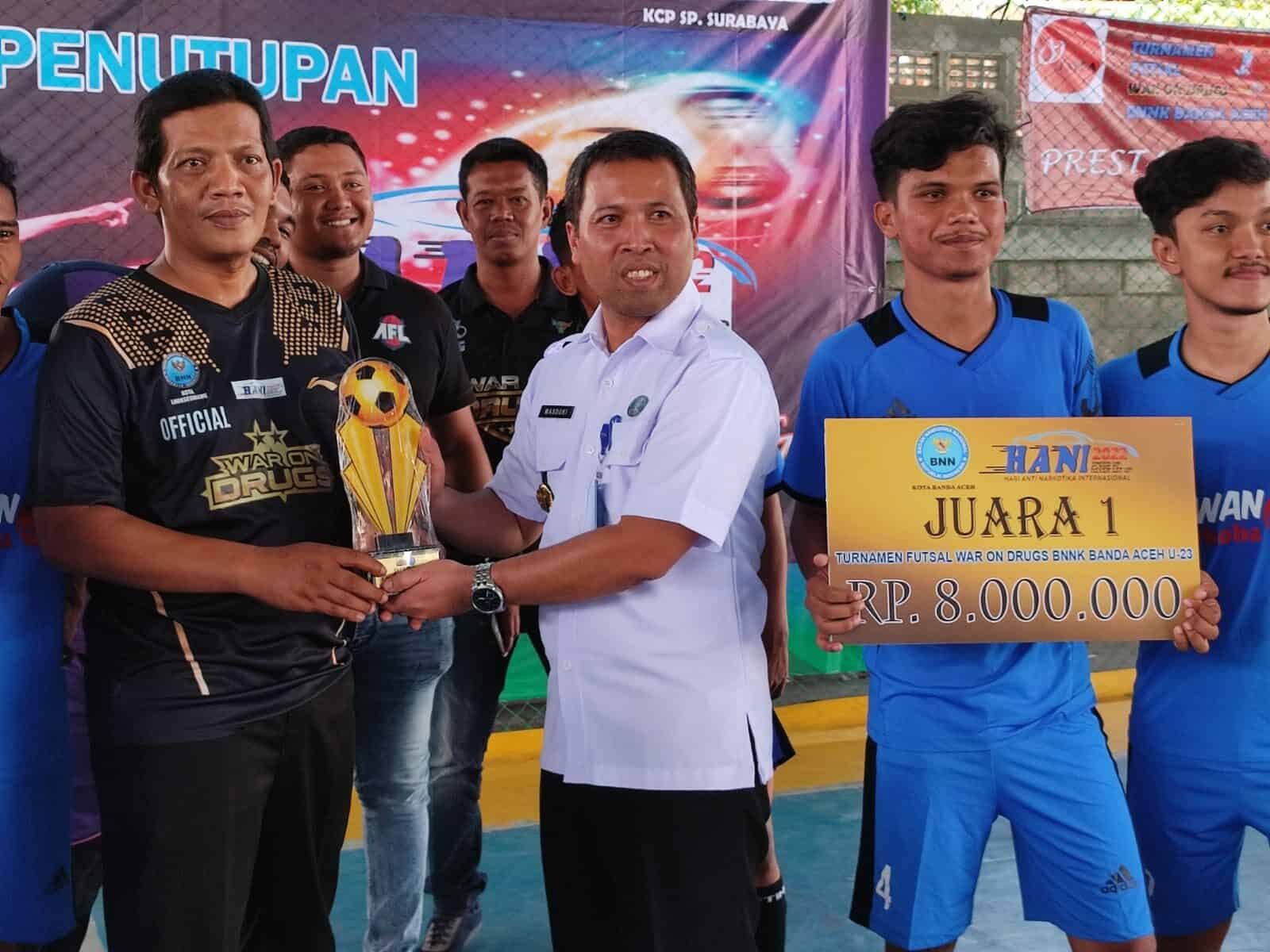 BNN Lhokseumawe Juarai Futsal War On Drugs Cup BNN Lhokseumawe Juarai Futsal War On Drugs Cup
