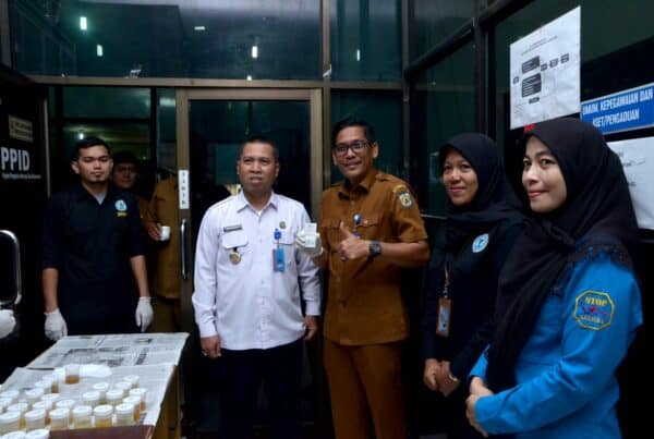 Sidak Tes Urine Pegawai dan Honorer Dinas Pendidikan dan Kebudayaan Kota Banda Aceh