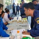 Melakukan screening dan tes urine bagi personil Dinas Pemadam Kebakaran dan Penyelamatan Kota Banda Aceh
