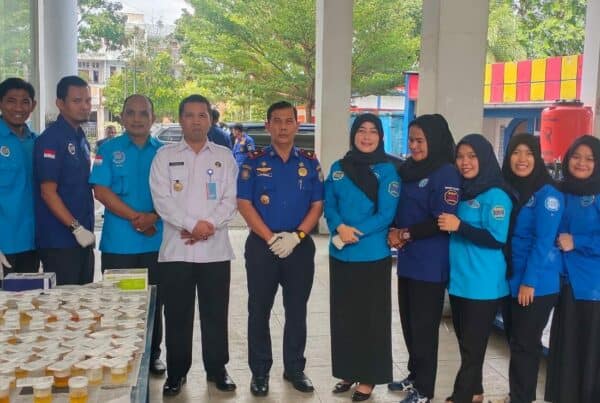 Melakukan screening dan tes urine bagi personil Dinas Pemadam Kebakaran dan Penyelamatan Kota Banda Aceh