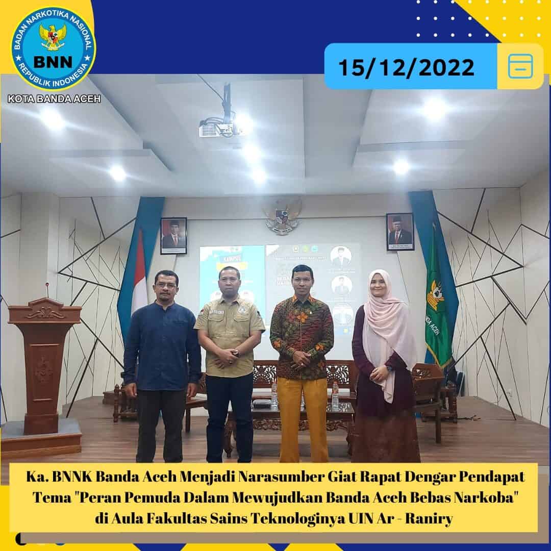 Rapat Dengar Pendapat (RDP) kerjasama antara DPRK Banda Aceh, BNN Kota Banda Aceh, dan Fakultas Sains Teknologi (FST) UIN Ar-raniry Rapat Dengar Pendapat (RDP) kerjasama antara DPRK Banda Aceh, BNN Kota Banda Aceh, dan Fakultas Sains Teknologi (FST) UIN Ar-raniry
