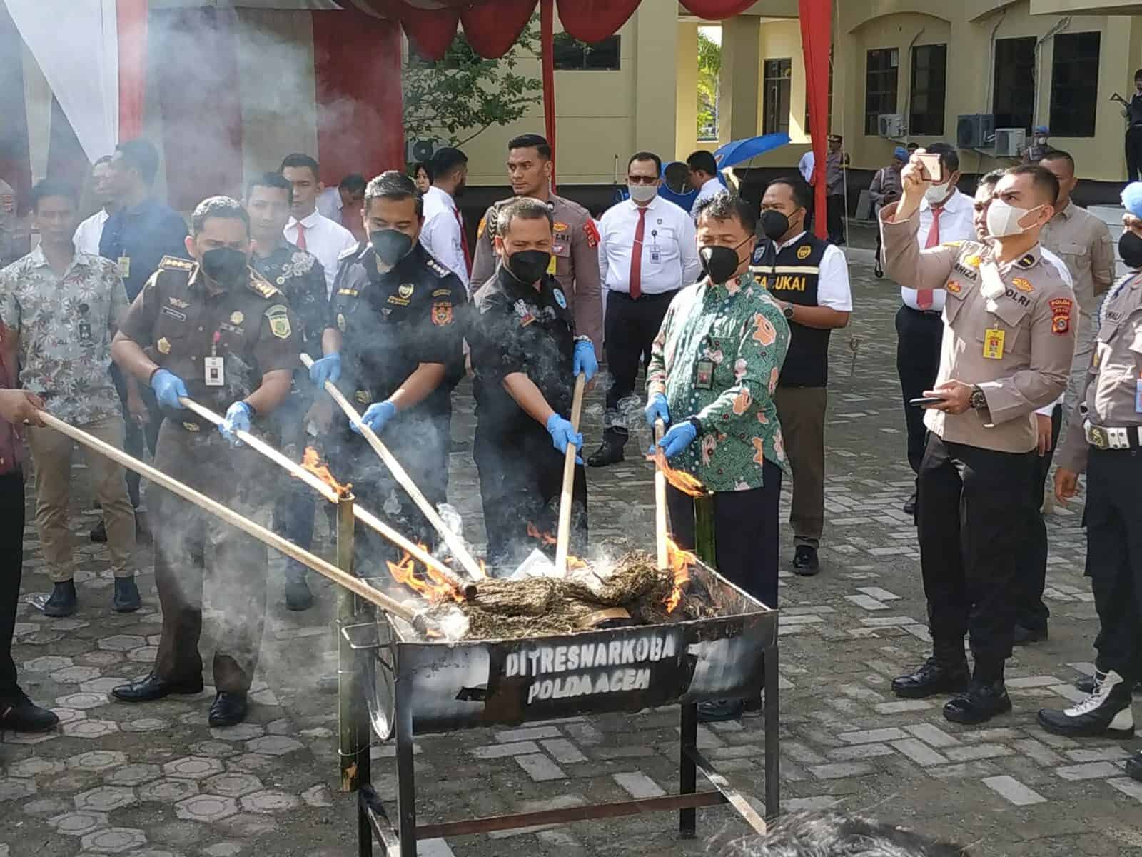 Pemusnahan Barang Bukti Narkotika Pemusnahan Barang Bukti Narkotika