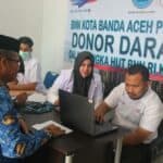 Dalam Rangka Menyambut HUT Ke 21 BNN RI, BNN Kota Banda Aceh Gelar Donor Darah Bersama PMI Kota Banda Aceh