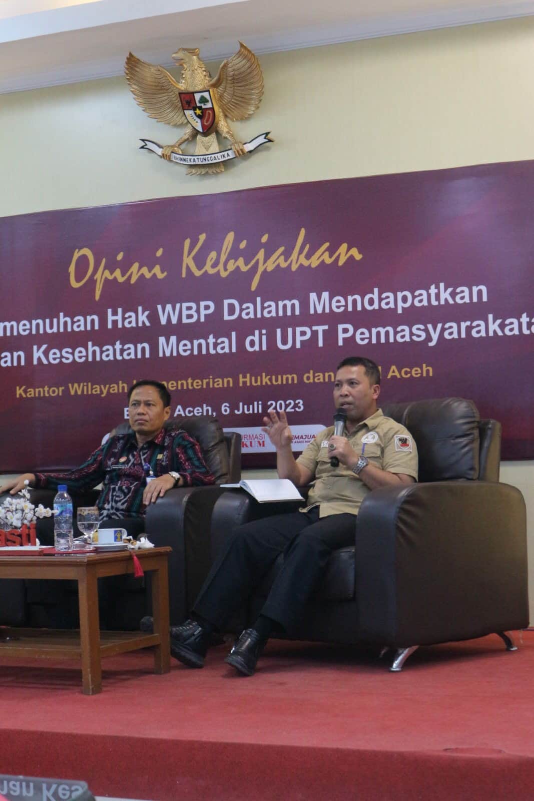 Kepala BNN Kota Banda Aceh menjadi narasumber dalam kegiatan “Opini Kebijakan” yang digelar oleh Kemenkumham Aceh