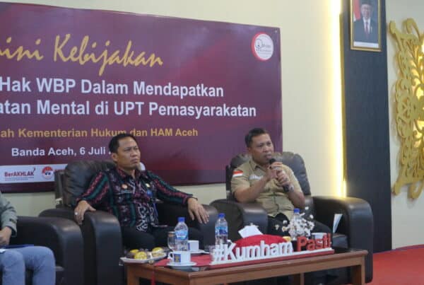 Kepala BNN Kota Banda Aceh menjadi narasumber dalam kegiatan “Opini Kebijakan” yang digelar oleh Kemenkumham Aceh