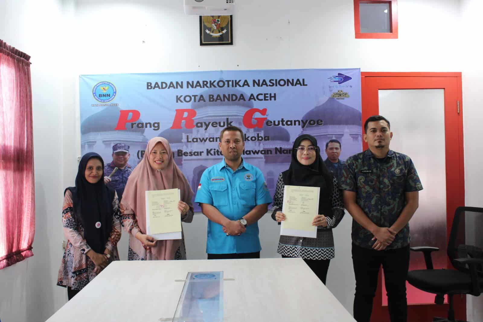 Penandatanganan MOU tentang Upaya P4GN di Lingkungan Pendidikan SLB The Nanny Children Center