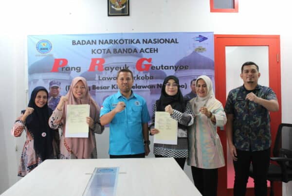 Penandatanganan MOU tentang Upaya P4GN di Lingkungan Pendidikan SLB The Nanny Children Center