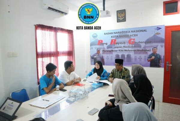 BNN Kota Banda Aceh Melaksanakan Kegiatan Dialog Interaktif Pembentukan Remaja Teman Sebaya – Pertemuan ke-5
