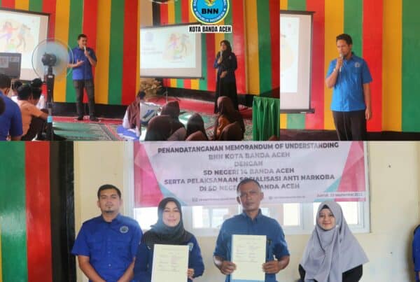 Penandatanganan MoU & Sosialisasi Bahaya Narkoba Bagi Pelajar SD Negeri 14 Kota Banda Aceh