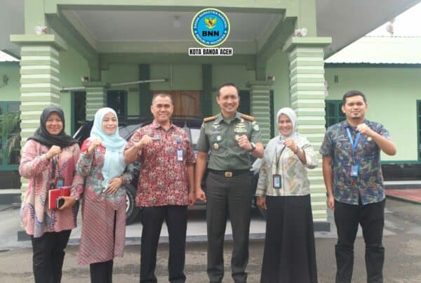 Kepala BNN Kota Banda Aceh Beserta Tim Melakukan Koordinasi dan Silaturahmi Bersama Dandim 0101