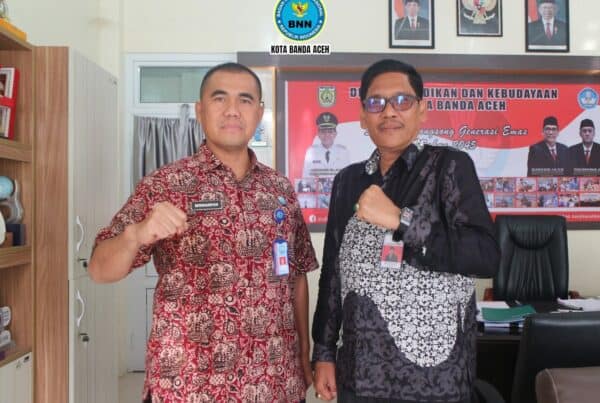 Kepala BNN Kota Banda Aceh Melakukan Koordinasi dan Silaturahmi Bersama Kepala Dinas Pendidikan dan Kebudayaan Kota Banda Aceh