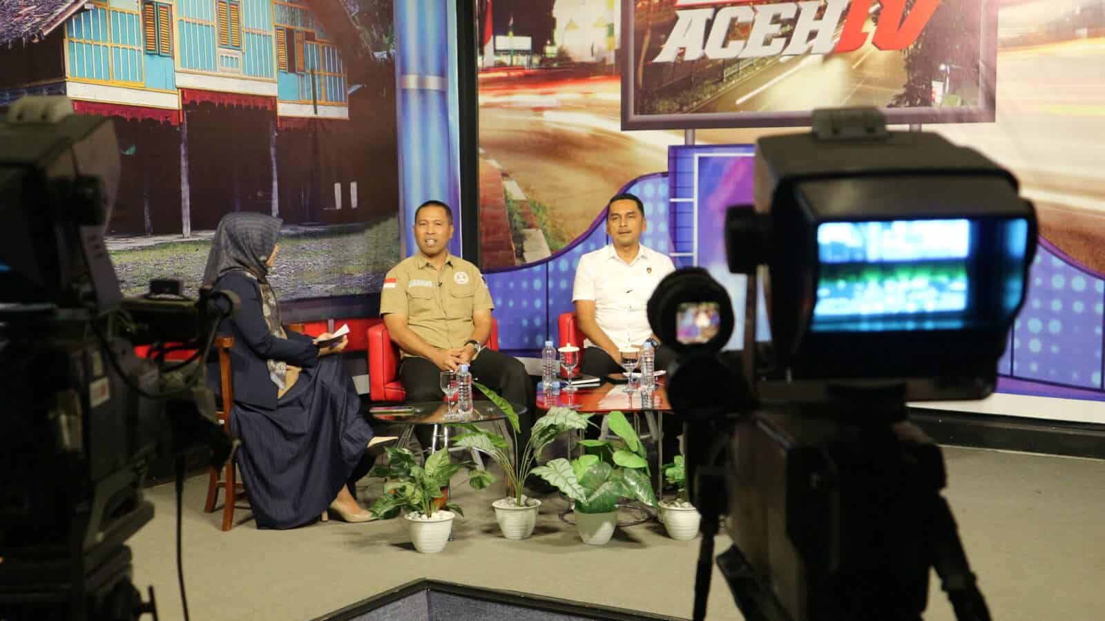 BNN Kota Banda Aceh Menggelar Talkshow P4GN Di Stasiun Televisi ACEH TV
