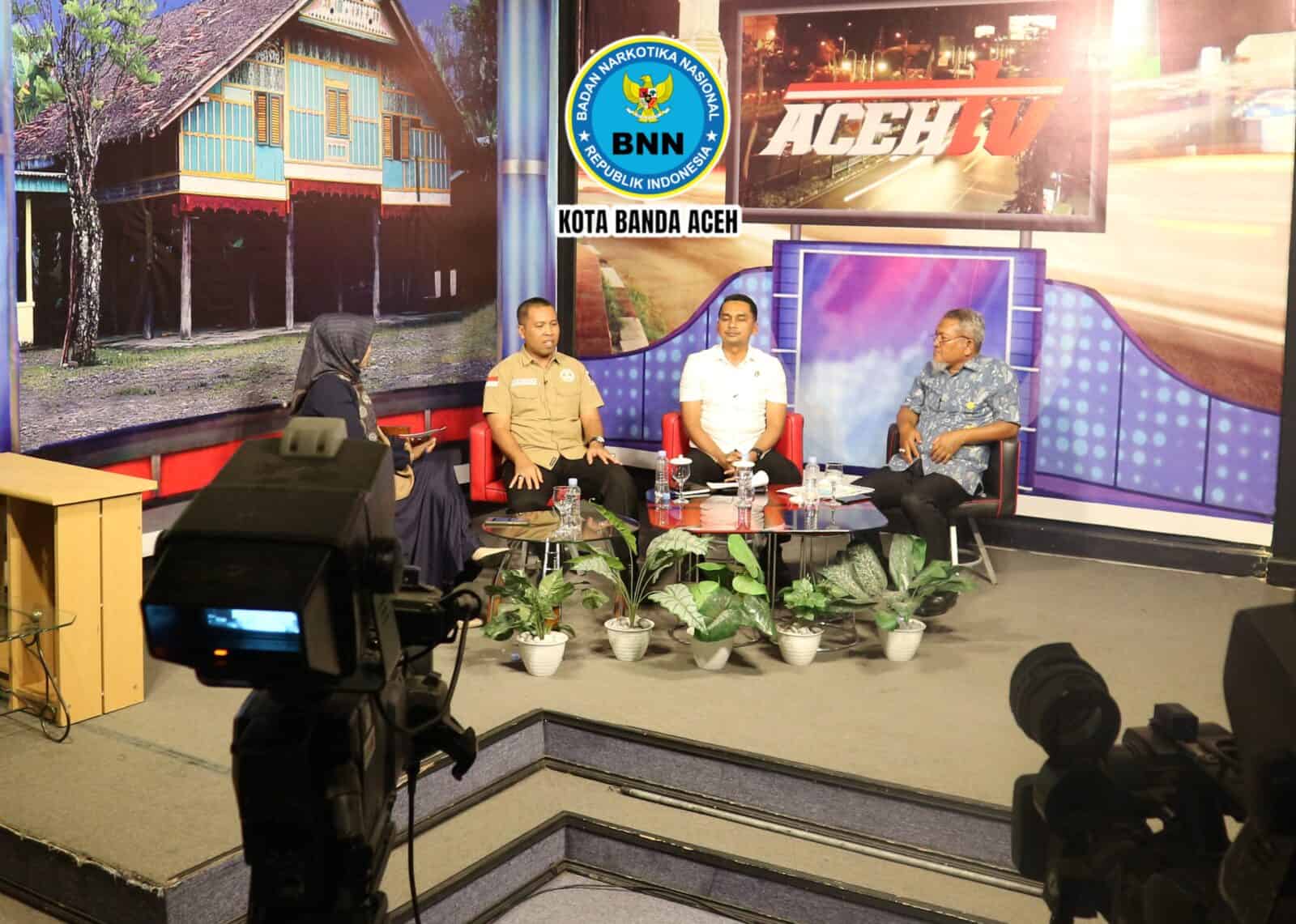 BNN Kota Banda Aceh Menggelar Talkshow P4GN Di Stasiun Televisi ACEH TV BNN Kota Banda Aceh Menggelar Talkshow P4GN Di Stasiun Televisi ACEH TV