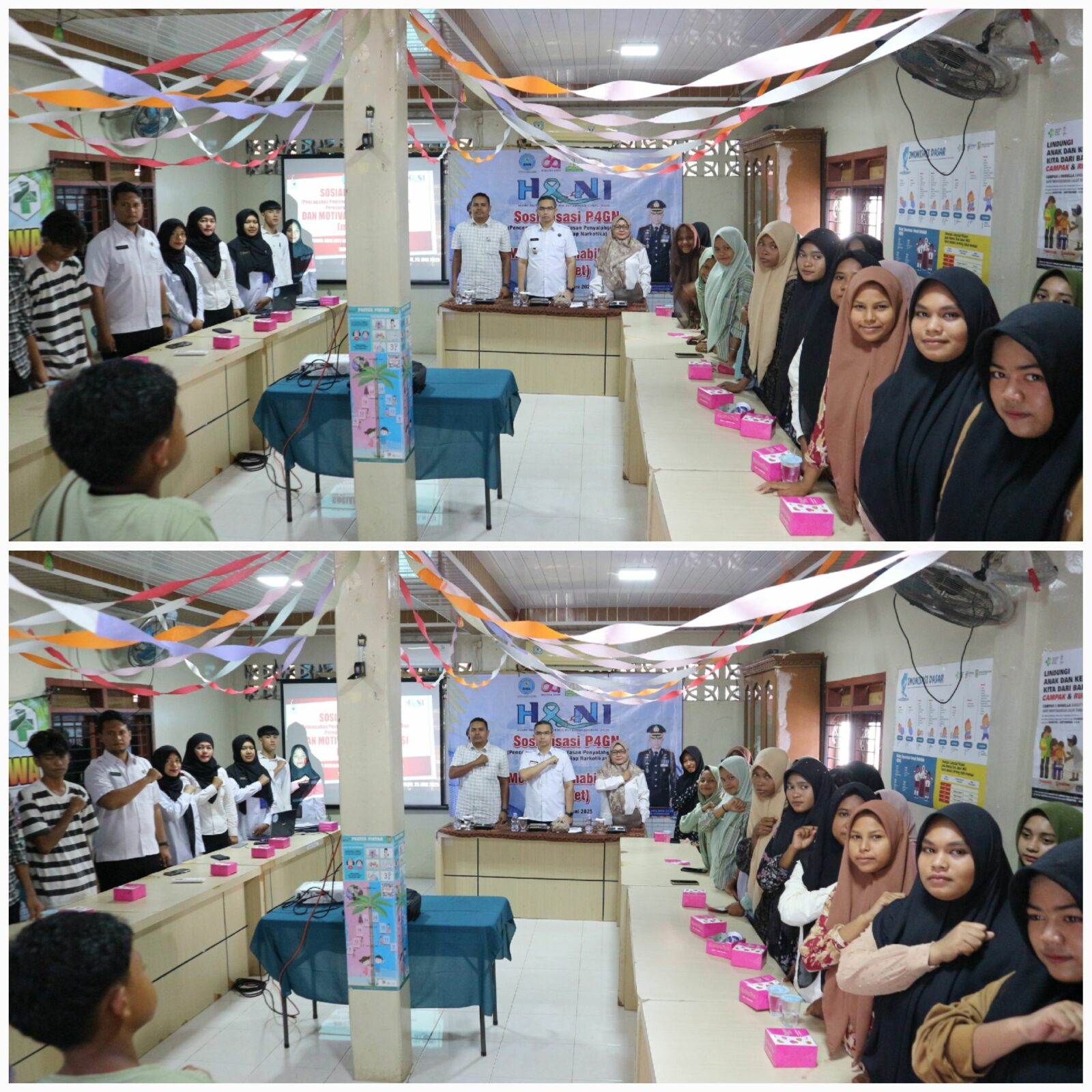 Kegiatan sosialisasi P4GN dan Motivasi Rehabilitasi (MotRet) di Gampong Jawa Kegiatan sosialisasi P4GN dan Motivasi Rehabilitasi (MotRet) di Gampong Jawa